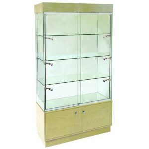 Freestanding Glass Display Cabinet and Collectors Display Cases