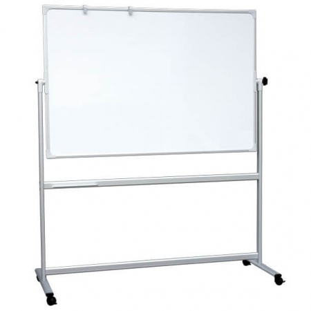portable revolving magnetic whiteboard including stand