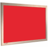 Geranium Red - Charles Twite felt notice board with wood frame