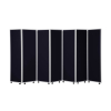 7 panel folding room dividers - 1800mm high - Black