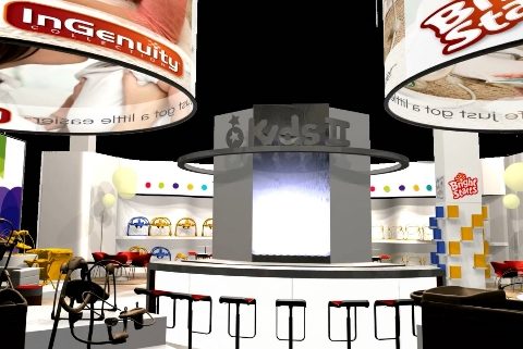 Exhibition Stand Design - Kids II 3D Fly-through