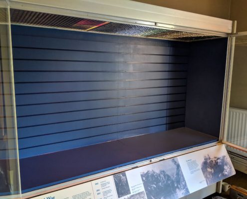 The Rifles Museum Display Case - After refurbishment