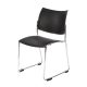 Hire Stacking chair in Black
