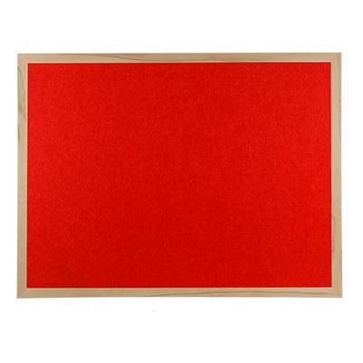 Wood framed Polycolour notice board - Red, sundeala noticeboard alternative
