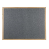 Wood framed Polycolour notice board - Slate Grey, sundeala noticeboard alternative