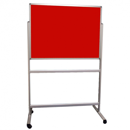 Portable Polycolour notice board - Red, sundeala noticeboard alternative