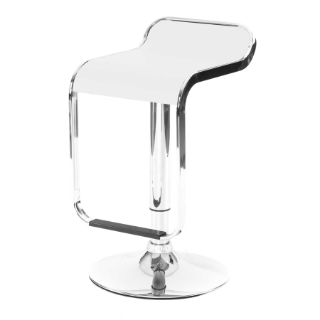 DE44 Sleek bar stool - White