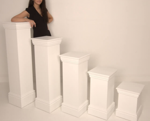Ornate plinth hire - multiple heights