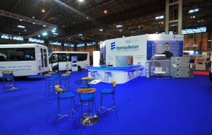 22m x 22m exhibition stand at CV Show
