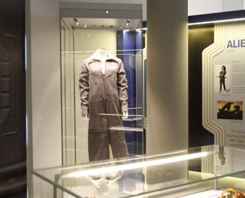 Mannequin display case for Sir Ridley Scott exhibition 5