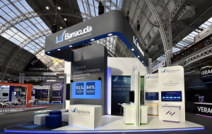 9m x 6.5m exhibition stand at Infosecurity