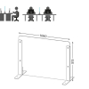 Desk protection screen - 1050mm (w) x 515mm (h) dimensions