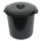 AC30 Large Black Dustbin Hire