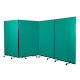 4 panel woolmix mobile office screens