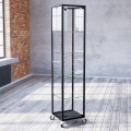 freestanding glass display case - pb010