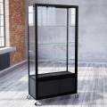 freestanding glass display case - pb026