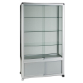 freestanding glass display case with storage - UB026