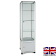 freestanding glass display case with storage - ub25 - Made in the UK