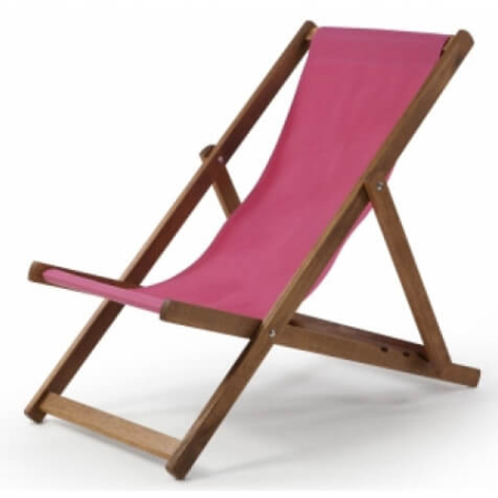 hire pink deck chair