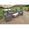 hire rio rattan garden furniture set - 3
