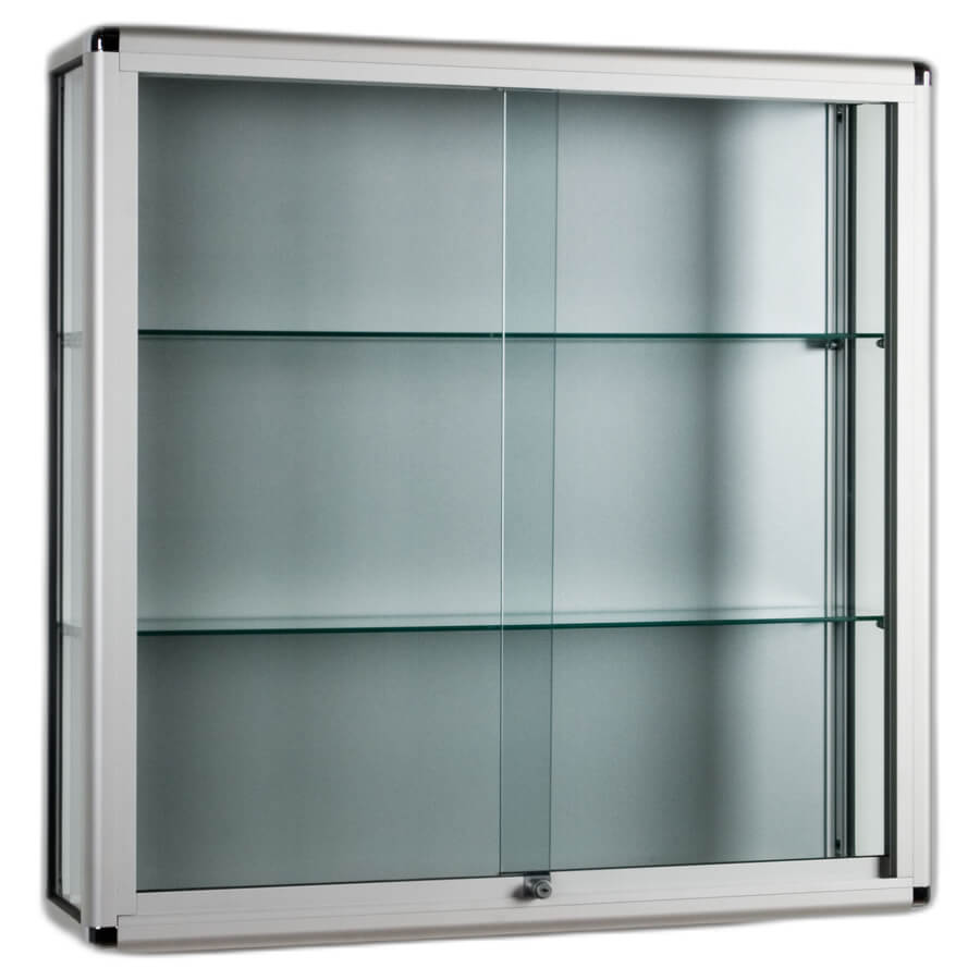 Sliding glass deals display case