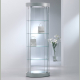 650mm wide oval glass display case 209/OP