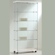 800mm wide freestanding glass display cabinet 8/18LE