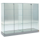 1420mm wide freestanding glass display case - 160/C2C