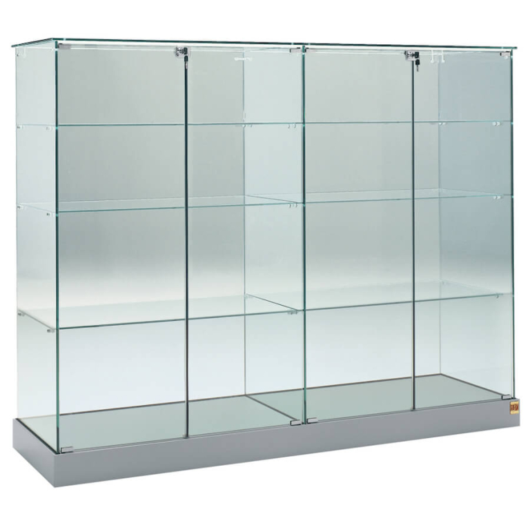 1820mm Wide Freestanding Glass Display Case - 160/C2 - Access Displays