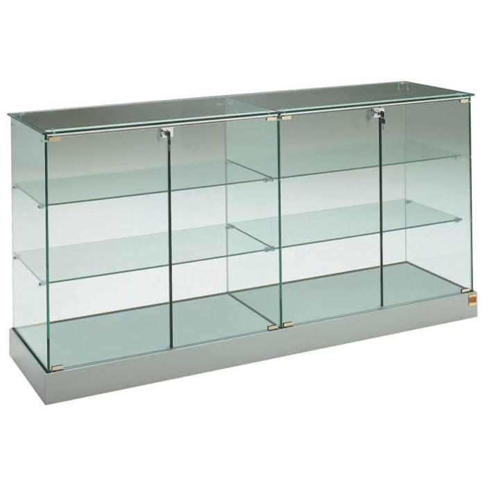 1820mm Wide Glass Display Counter with Castors - 160/1L - Access Displays