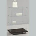 600mm wide glass counter display case - laminato light - 6/90 - wenge