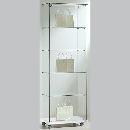 600mm wide freestanding glass display case - 6/18E