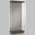 800mm wide glass freestanding display case - laminato light - 8/18LM - wenge